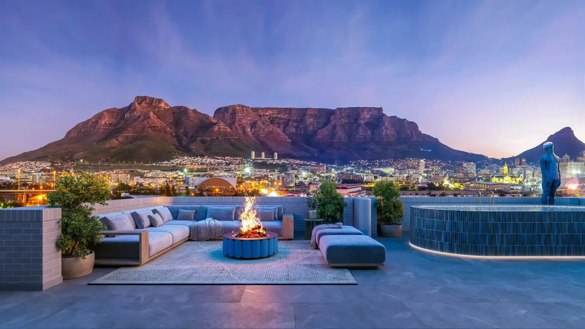 Modern secure lifestyle estate home in South Africa featuring solar panels and lush indigenous landscaping for 2026 property trends.